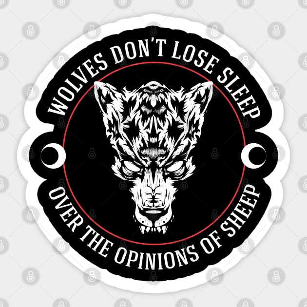 WOLVES DON'T SLEEP Sticker by mikethepacheco